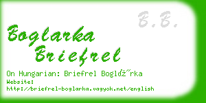 boglarka briefrel business card